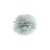 Pom pom strieborný 25 cm