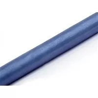 Organza 36cm x 9m tmavo modrá