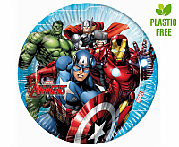 Papierové taniere BIO Mighty Avengers 23 cm - 8 ks