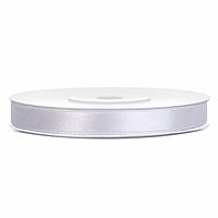 Saténová stuha biela 6 mm x 25 m