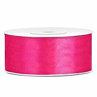 Saténová stuha tmavě růžová 25 mm x 25 m