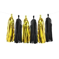 Girlanda strapce čierno zlaté - 150 cm