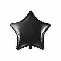 Fóliový balónik hviezda čierny 48 cm - balené