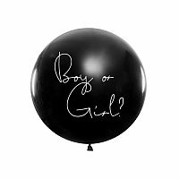 Latexový balon kluk nebo holka? - Modrá náplň 100 cm
