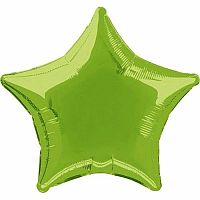 Fóliový balónik hviezda svetlo zelená 45 cm - Nebalený