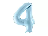 Fóliová číslica - modrá 4 - 86 cm