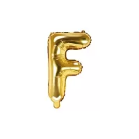 Fóliové písmeno F zlaté 35 cm