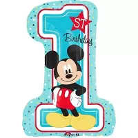 Fóliový balónik 1st birthday Mickey 48 x 71 cm