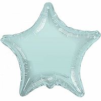 Fóliový balónik hviezda mätovo zelená 46 cm - Nebalený