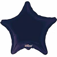 Fóliový balónik hviezda navy blue 46 cm - Nebalený