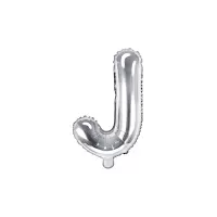 Fóliové písmeno J strieborné 35 cm