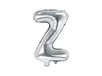 Fóliové písmeno Z striebornej 35 cm