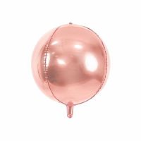 Fóliový balónik gule Ombre rose gold 40 cm
