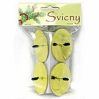 Držáčky na adventní svíčky zlaté 4 ks