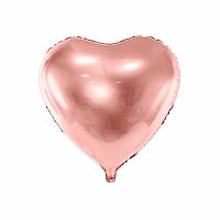Fóliový balónik srdca rose gold 61 cm