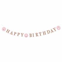 Party nápis Na den princeznou Happy Birthday 170 x 15 cm
