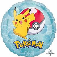 Foliový balonek kulatý Pokemon 43 cm