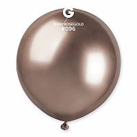 Latexový balonek chromový rose gold 48 cm