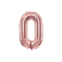 Fóliová číslica - rose gold 0 - 86 cm