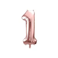 Fóliová číslica - rose gold 1 - 86 cm