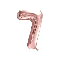 Fóliová číslica - rose gold 7 - 86 cm
