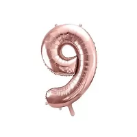Fóliová číslica - rose gold 9 - 86 cm