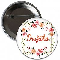 Placka Družička - kvetinová 6 cm