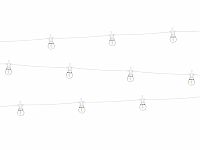 Svetelná reťaz s LED žiarovkami - biely 8 m