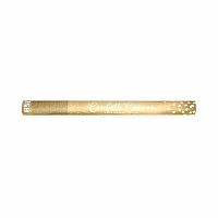 Vystřelovací konfety metalická srdíčka zlatá - 60 cm
