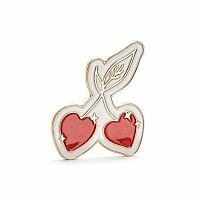 Kovový odznak Cherry Bomb 3 x 4 cm