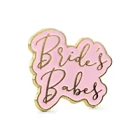 Kovový odznak Brides babes 3 x 3 cm