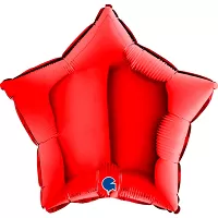 Fóliový balónik hviezda červená 46 cm