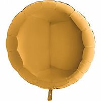 Fóliový balónik kruh zlatý 45 cm - Nebalený