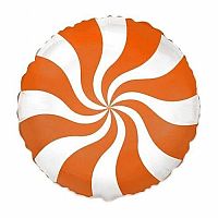 Fóliový balónik cukrík oranžová 46 cm - Nebalený