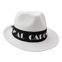 Klobouk Al Capone bílý