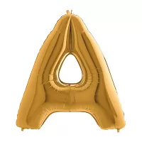 Fóliové písmeno A zlaté 102 cm