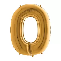Fóliové písmeno O zlaté 102 cm