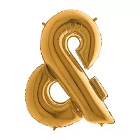Fóliový symbol And zlatý 102 cm