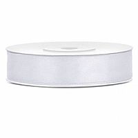 Saténová stuha biela 12 mm x 25 m