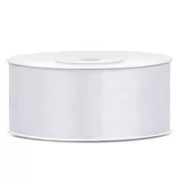 Saténová stuha biela 25 mm x 25 m