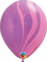11"/28cm Balónik Qualatex mramor fialovo-ružový 1ks