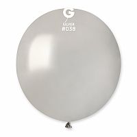 Balónik 48cm/19" #038 strieborný 50 ks