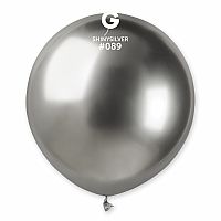 Balónik 48cm/19" #089 SHINY strieborný 25 ks