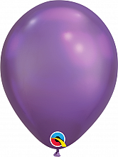 Balónik Qualatex CHROME 11"/28cm fialový