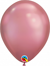 Balónik Qualatex CHROME 11"/28cm ružový (100ks v balení)