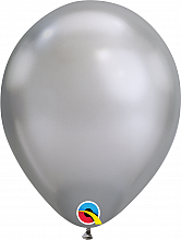 Balónik Qualatex CHROME 11"/28cm strieborný (100ks v balení)