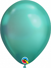 Balónik Qualatex CHROME 11"/28cm zelený