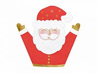 Papírové ubrousky Santa Claus, mix, 16x15cm, 20ks