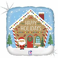 Fóliový balónik - Happy Holidays 46 cm