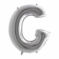 Fóliové písmeno G strieborné 102 cm